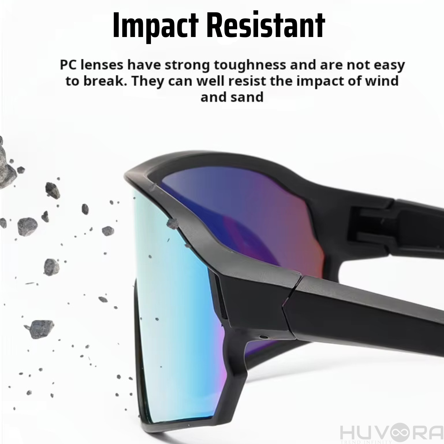 HUVORA | Sky Drift | Wraparound Shield Sports Sunglasses
