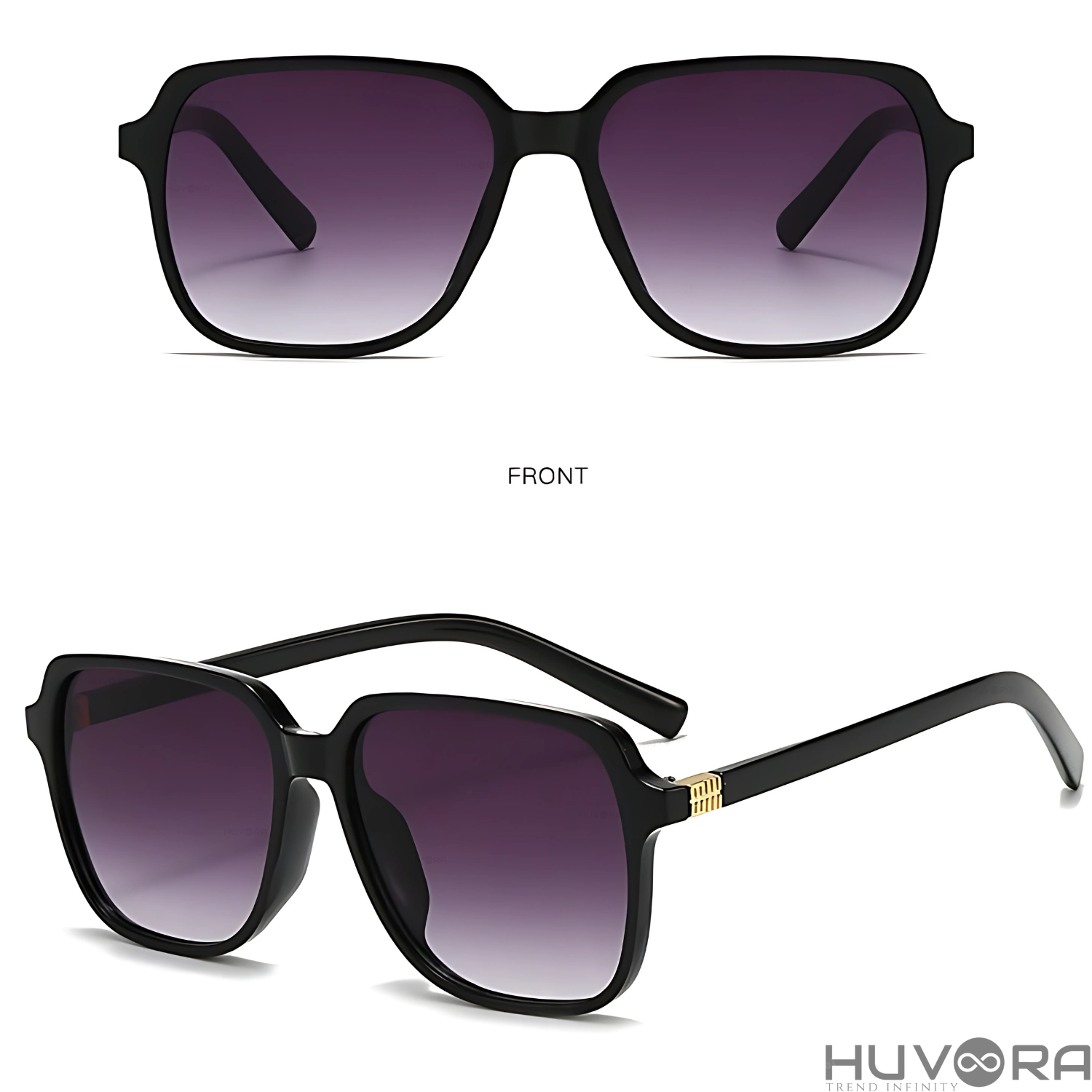 HUVORA | Vibe Frame | Oversized Square Anti Blue Computer Glasses
