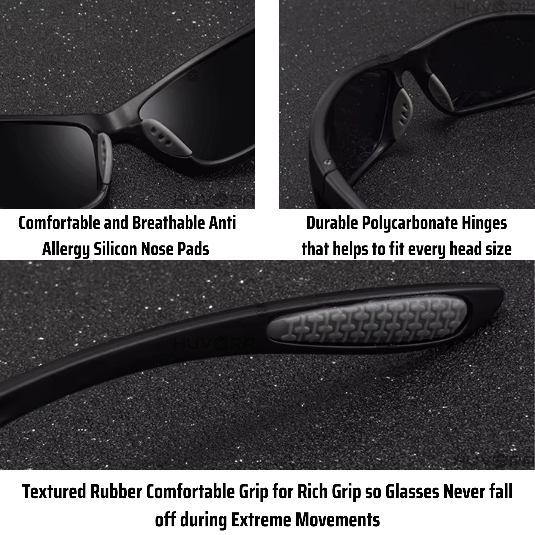 HUVORA | Thunder Curve | Polarized Sports Sunglasses
