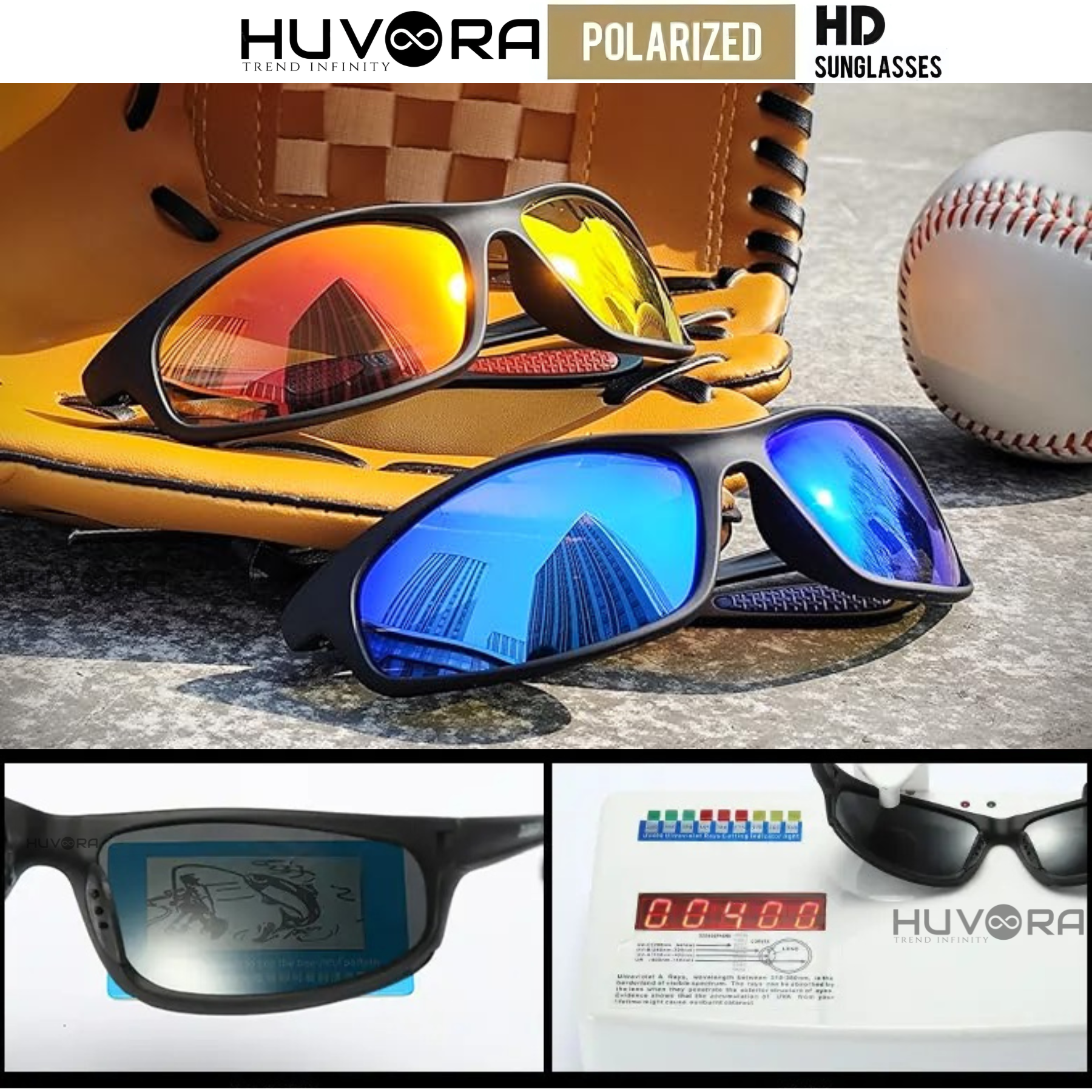 HUVORA | Thunder Curve | Polarized Sports Sunglasses