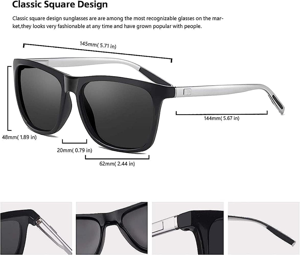 HUVORA | VIP Man | Polarized Wayfarer Sunglasses