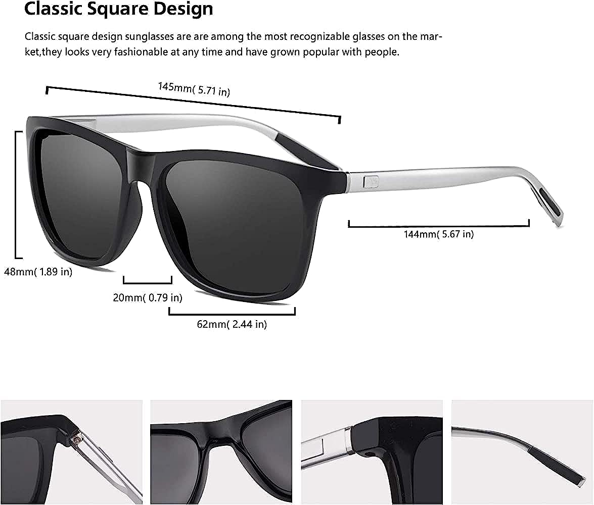 HUVORA | VIP Man | Polarized Wayfarer Sunglasses