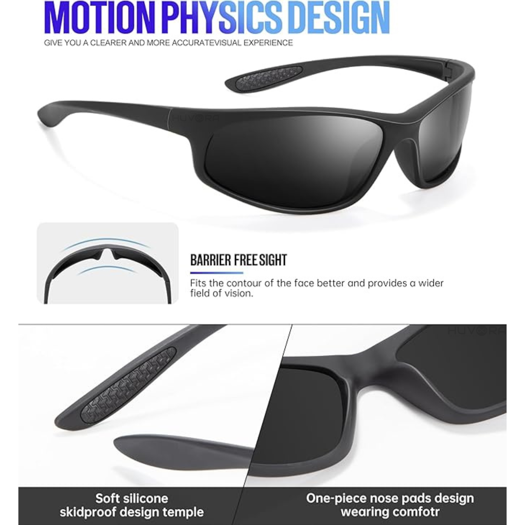 HUVORA | Thunder Curve | Polarized Sports Sunglasses