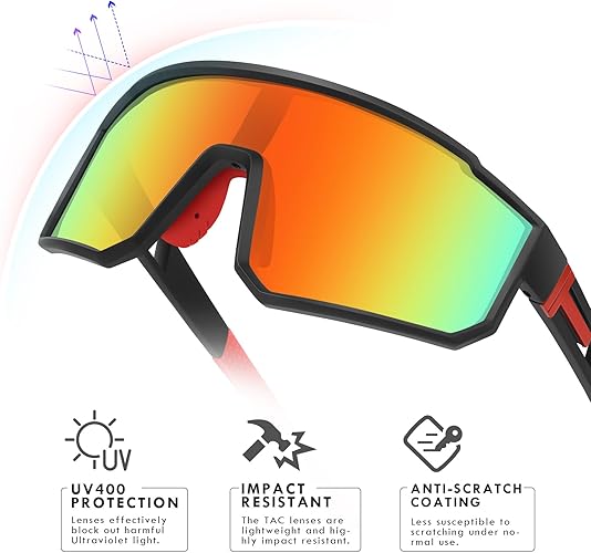 HUVORA | Aero Silk | Polarized Shield Sports Sunglasses