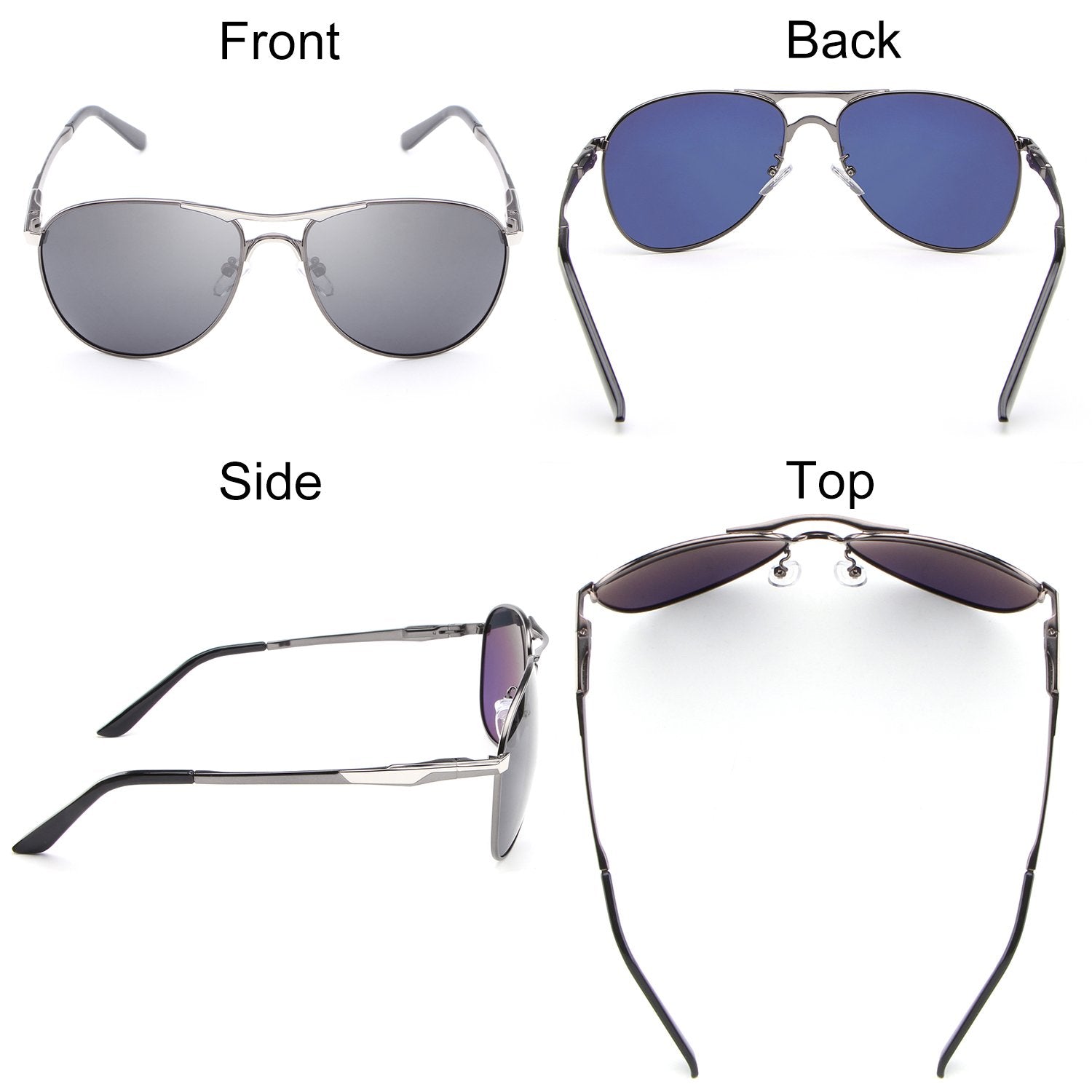 HUVORA | Air Marshal | Polarized Aviator Sunglasses