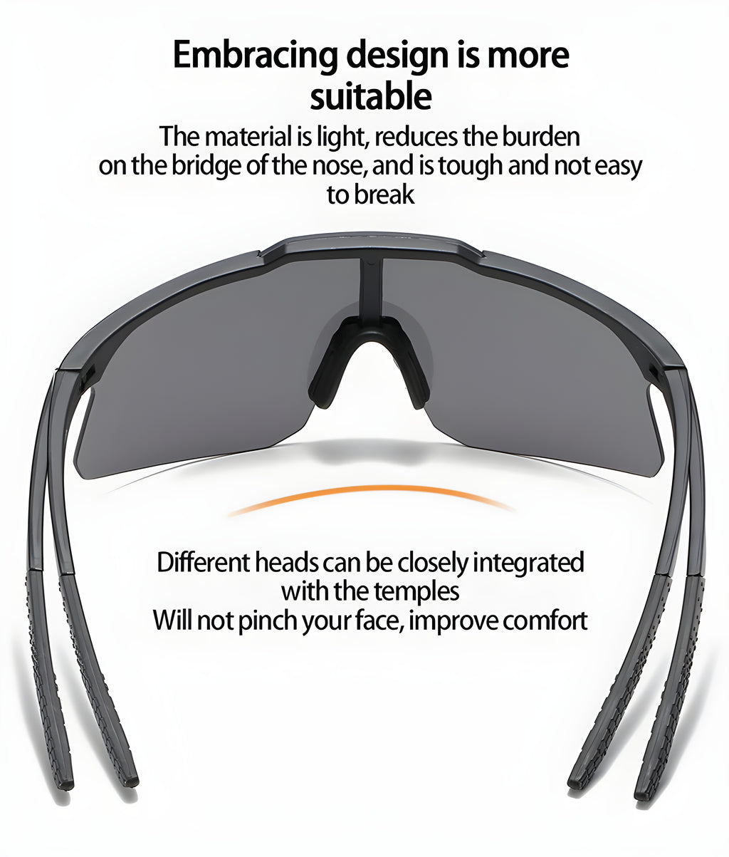 HUVORA | Velocity X | Rimless Shield Sports Sunglasses