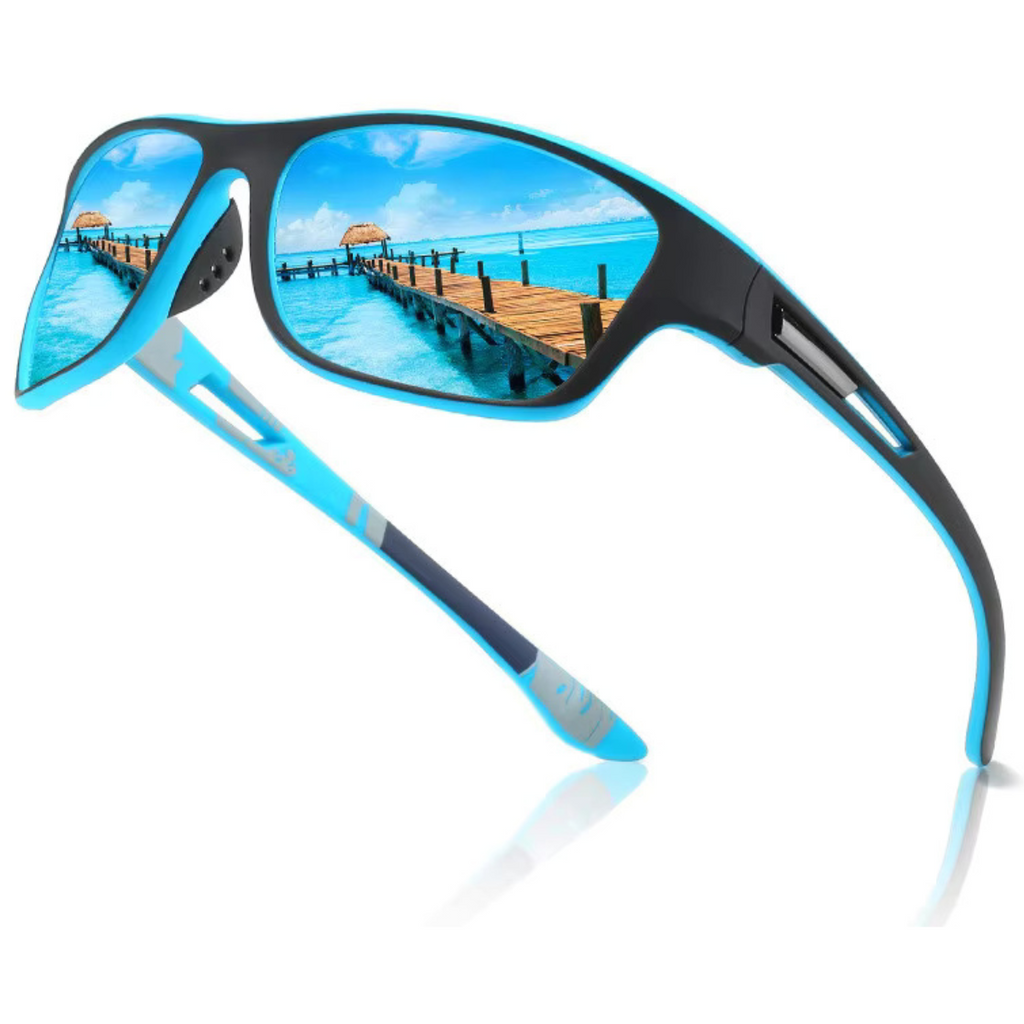 HUVORA | Glide Force | Polarized Rectangle Sports Sunglasses