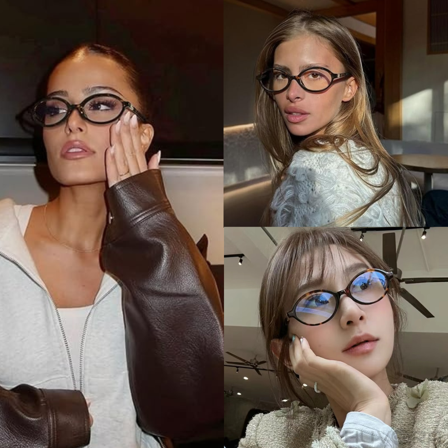 HUVORA | Retro Bloom | Anti Blue Oval Computer Glasses