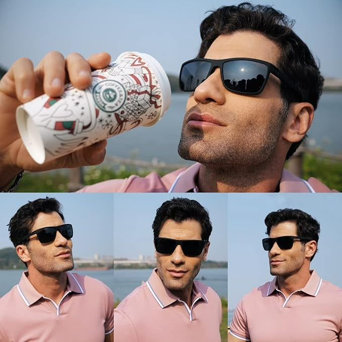 HUVORA | Icon Hex | Wayfarer Polarized Sports Sunglasses
