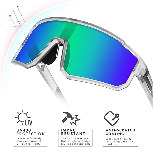 HUVORA | Aero Silk | Polarized Shield Sports Sunglasses