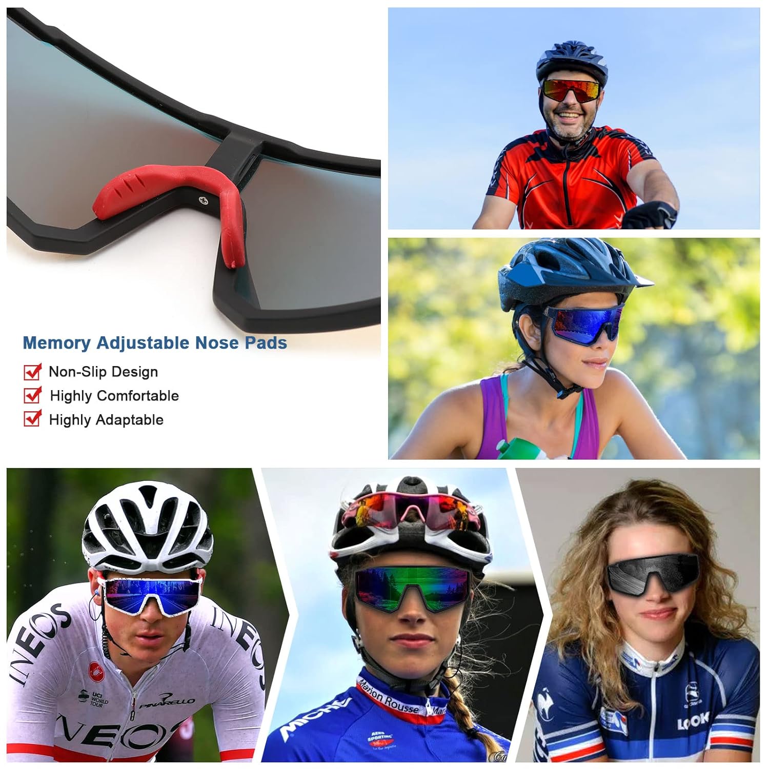 HUVORA | Aero Silk | Polarized Shield Sports Sunglasses