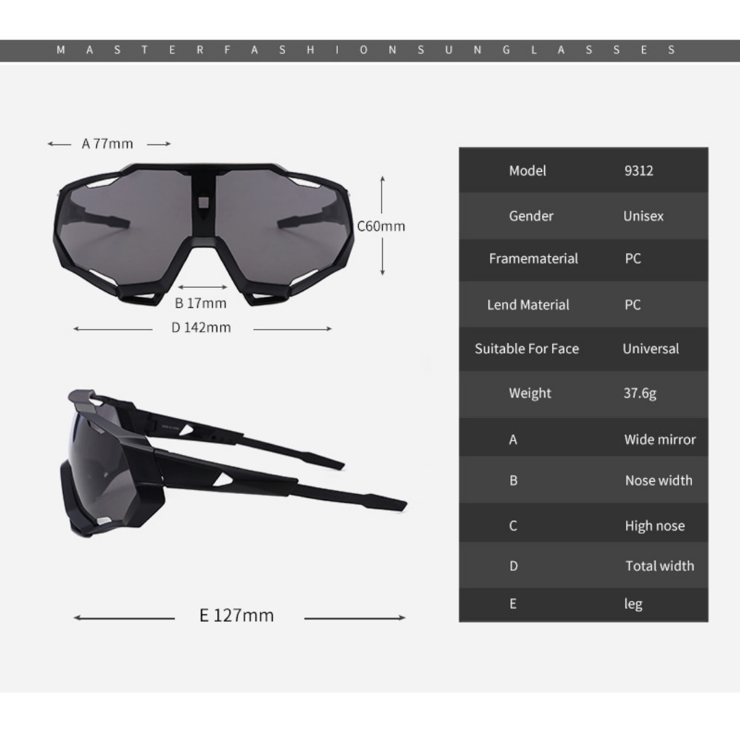 HUVORA | Storm Wrap | Wraparound Sports Sunglasses