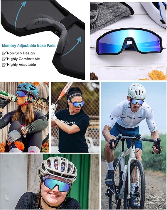 HUVORA | Aero Silk | Polarized Shield Sports Sunglasses