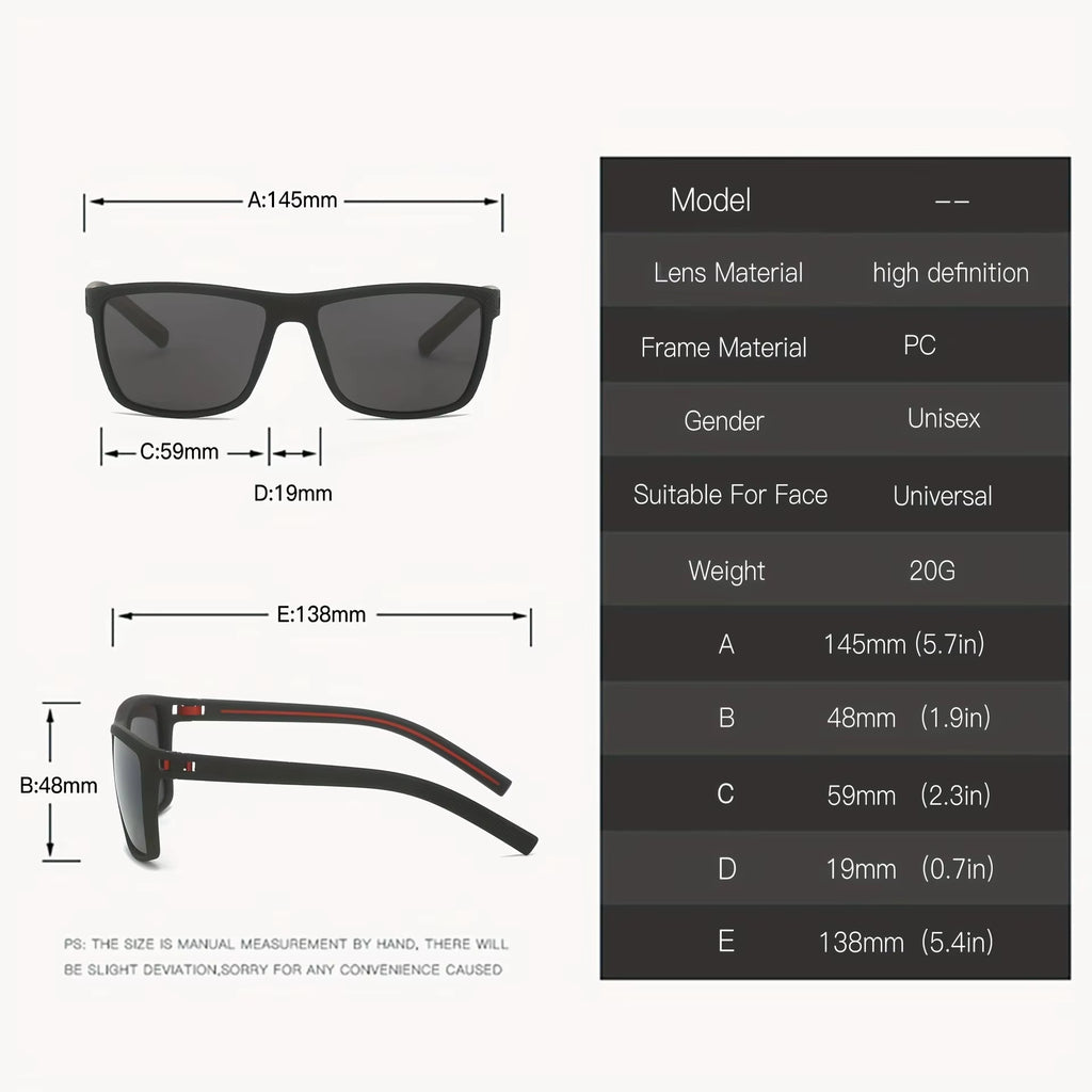 HUVORA | Icon Hex | Wayfarer Polarized Sports Sunglasses