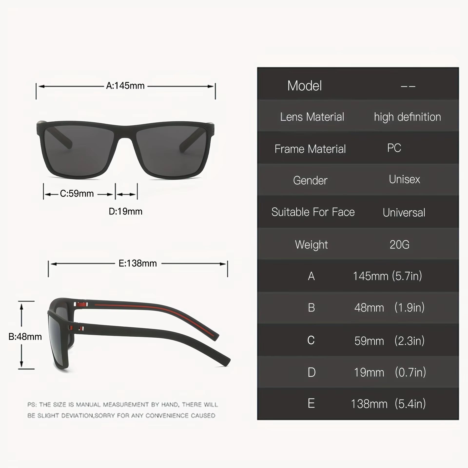 HUVORA | Icon Hex | Wayfarer Polarized Sports Sunglasses