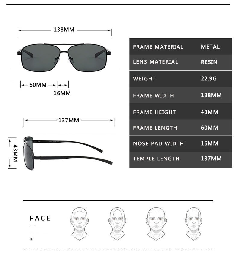 HUVORA | Enduro Pro | Polarized Rectangle Sunglasses | Spring Hinges