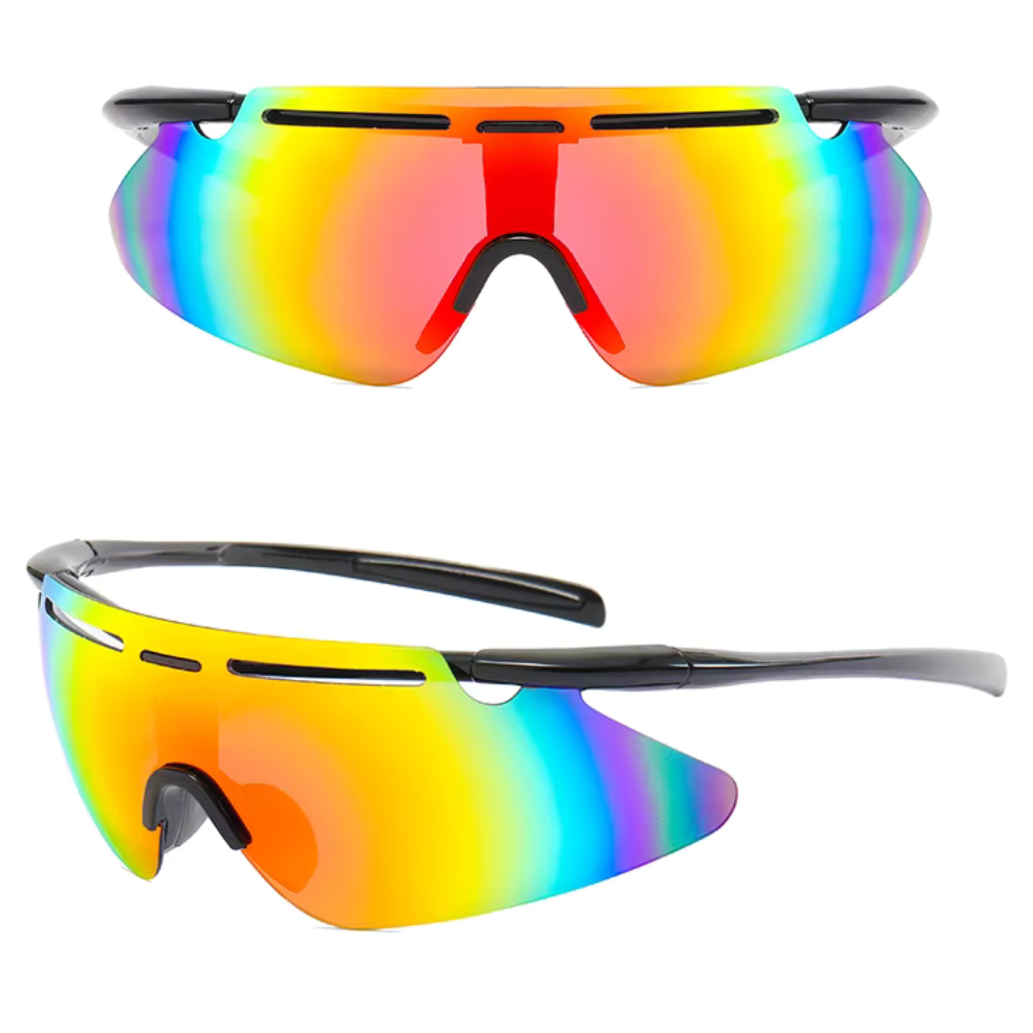 HUVORA | Grip Master | Rimless Wraparound Sports Sunglasses