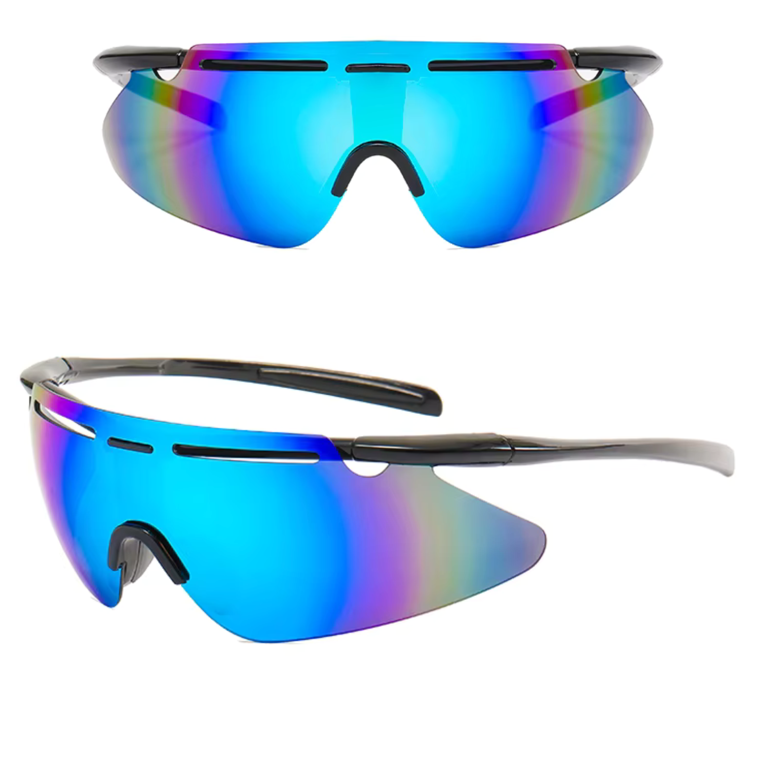 HUVORA | Grip Master | Rimless Wraparound Sports Sunglasses