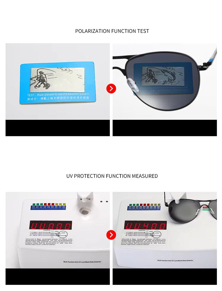 HUVORA | Air Marshal | Polarized Aviator Sunglasses