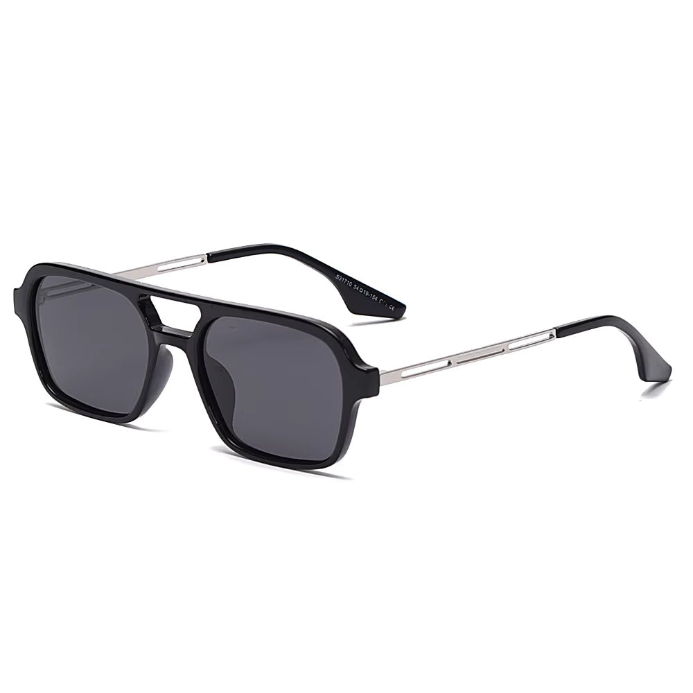 HUVORA | Wise Knight | Flat Square Aviator Sunglasses | Anti Blue Light Computer Glasses