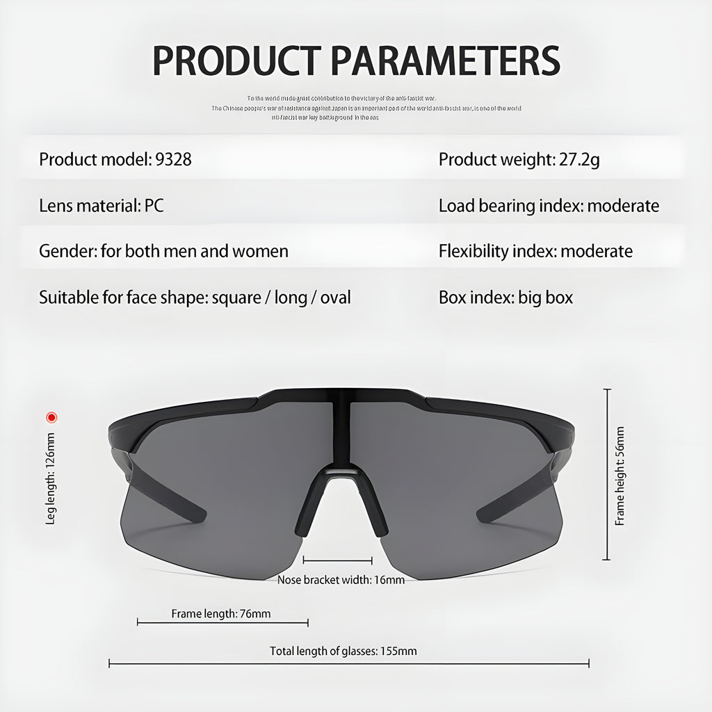 HUVORA | Velocity X | Rimless Shield Sports Sunglasses