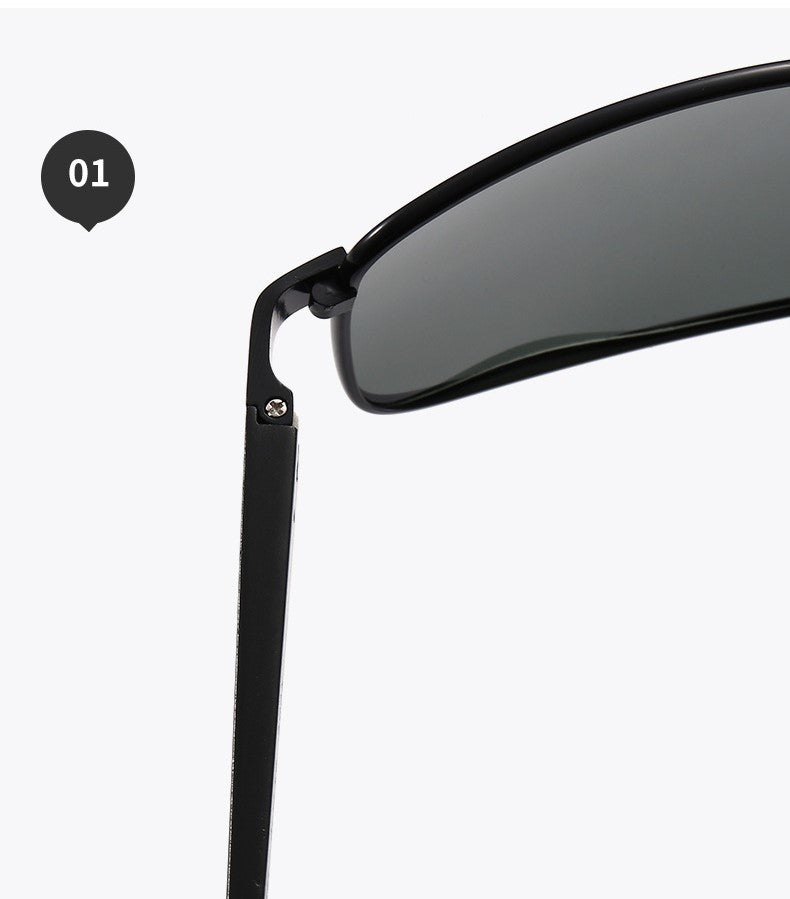 HUVORA | Enduro Pro | Polarized Rectangle Sunglasses | Spring Hinges