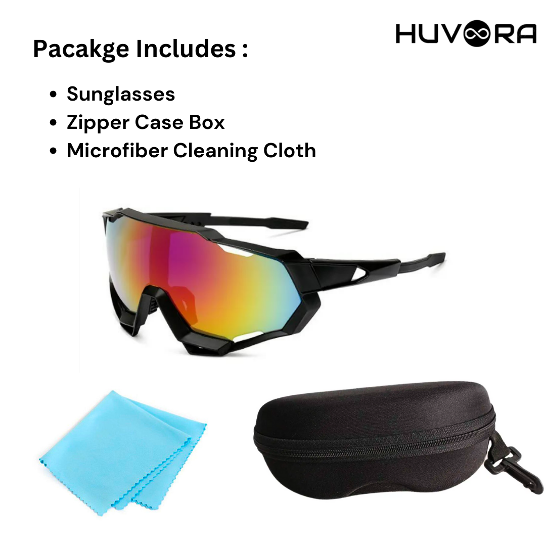 HUVORA | Storm Wrap | Wraparound Sports Sunglasses