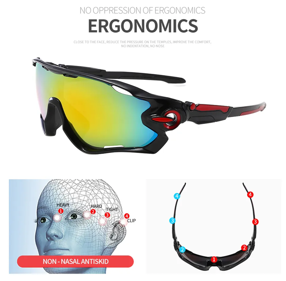 HUVORA | Aero Blade | Wraparound Sports Sunglasses