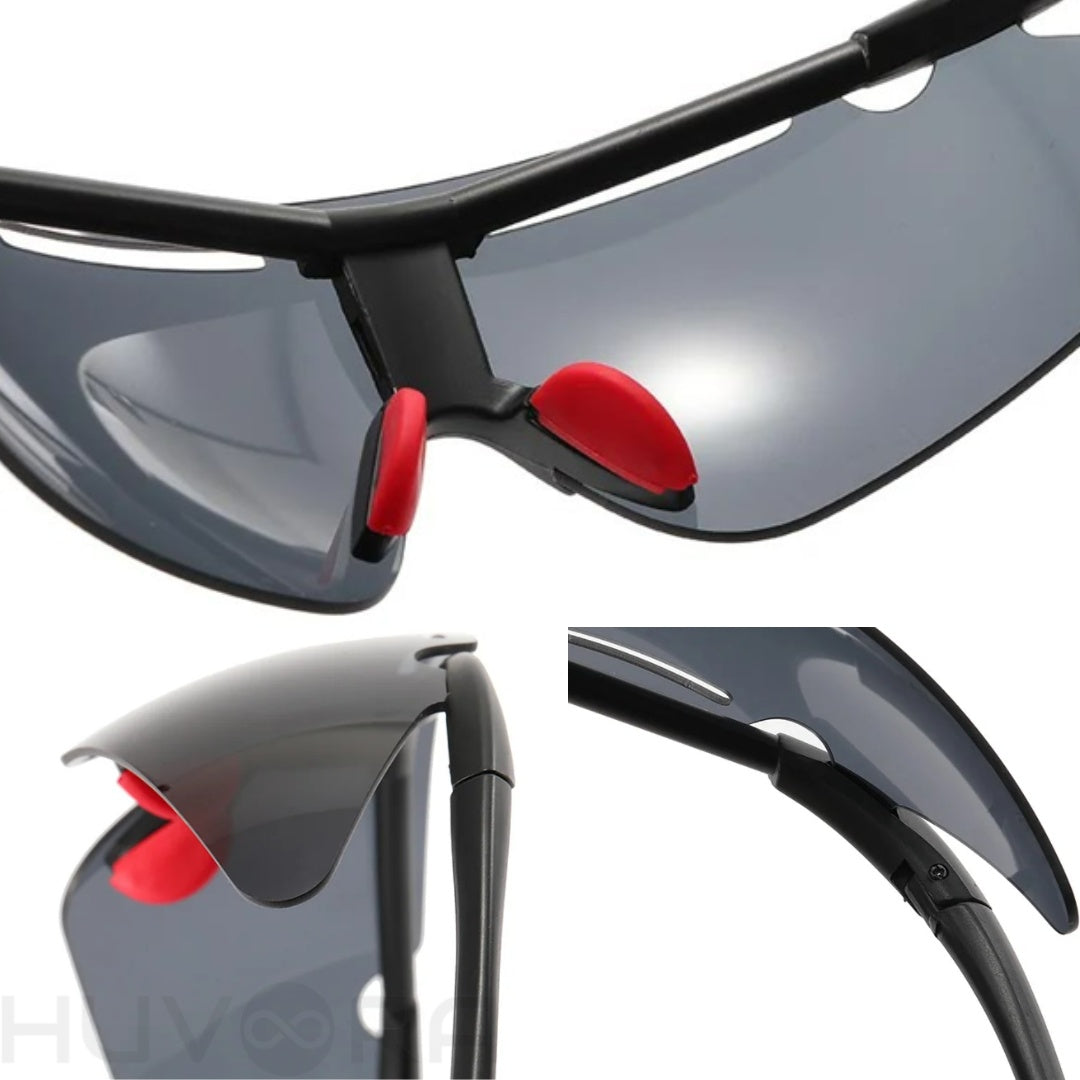 HUVORA | Grip Master | Rimless Wraparound Sports Sunglasses